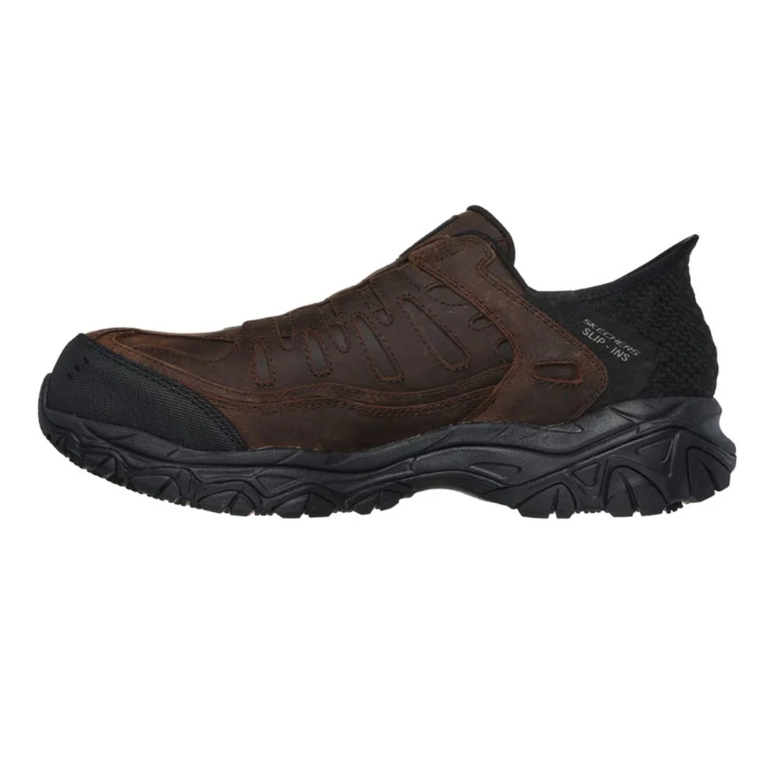 Chaussures de travail à enfiler Skechers Holdredge Ryker pour homme, embout composite 200234CADB - Brun - Image 3