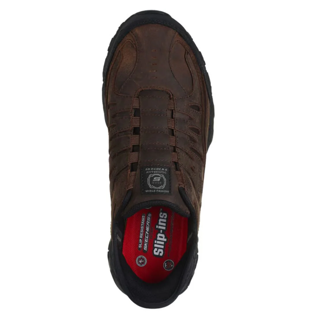 Chaussures de travail à enfiler Skechers Holdredge Ryker pour homme, embout composite 200234CADB - Brun - Image 4