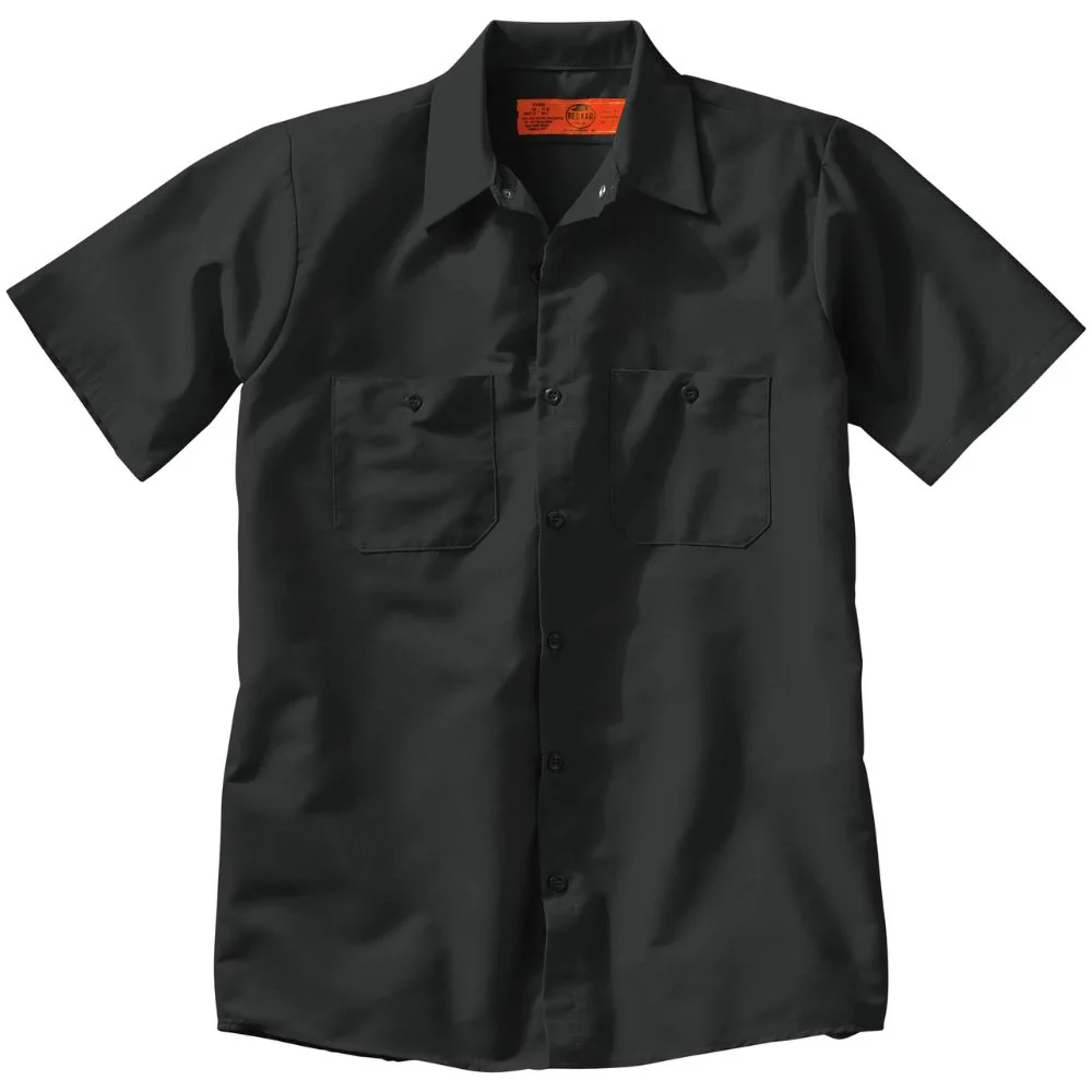 Chemise de travail industrielle à manches courtes pour homme Red Kap - Noir - Image 4