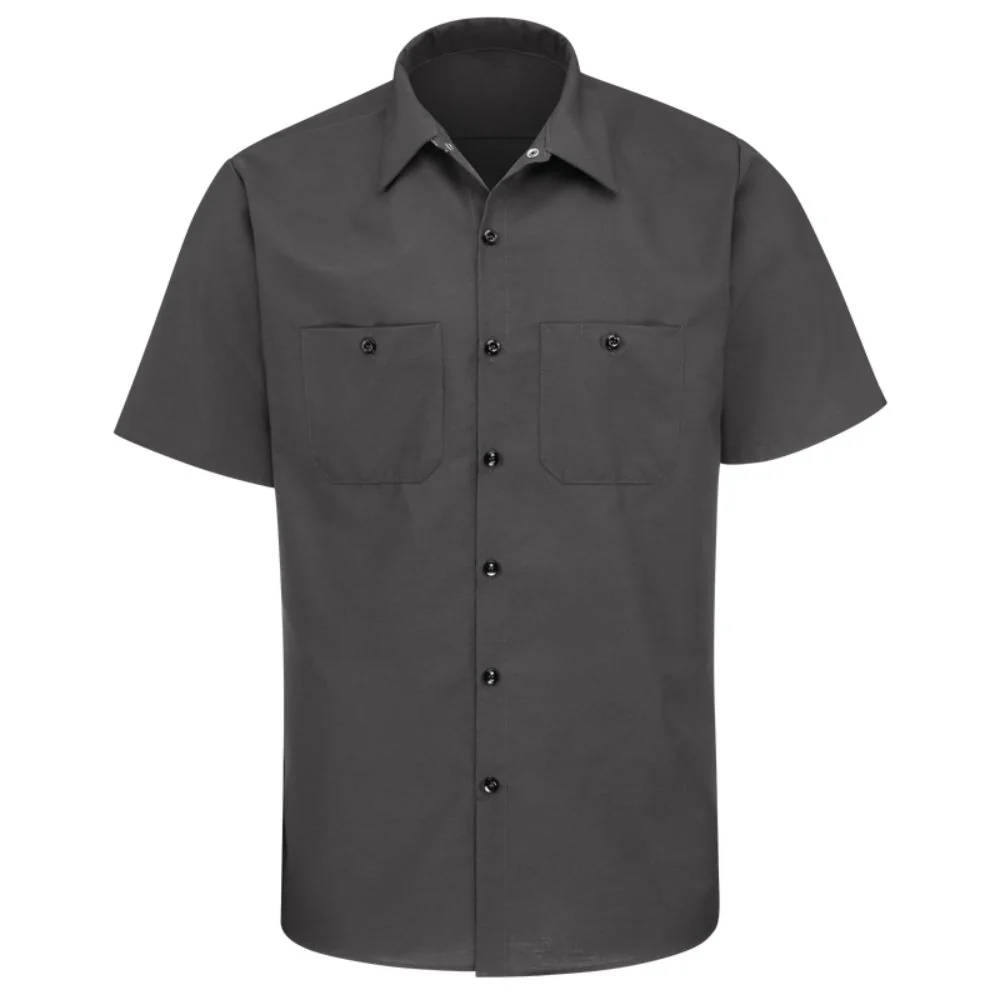 Chemise de travail industrielle à manches courtes pour homme Red Kap - Charbon - Image 4