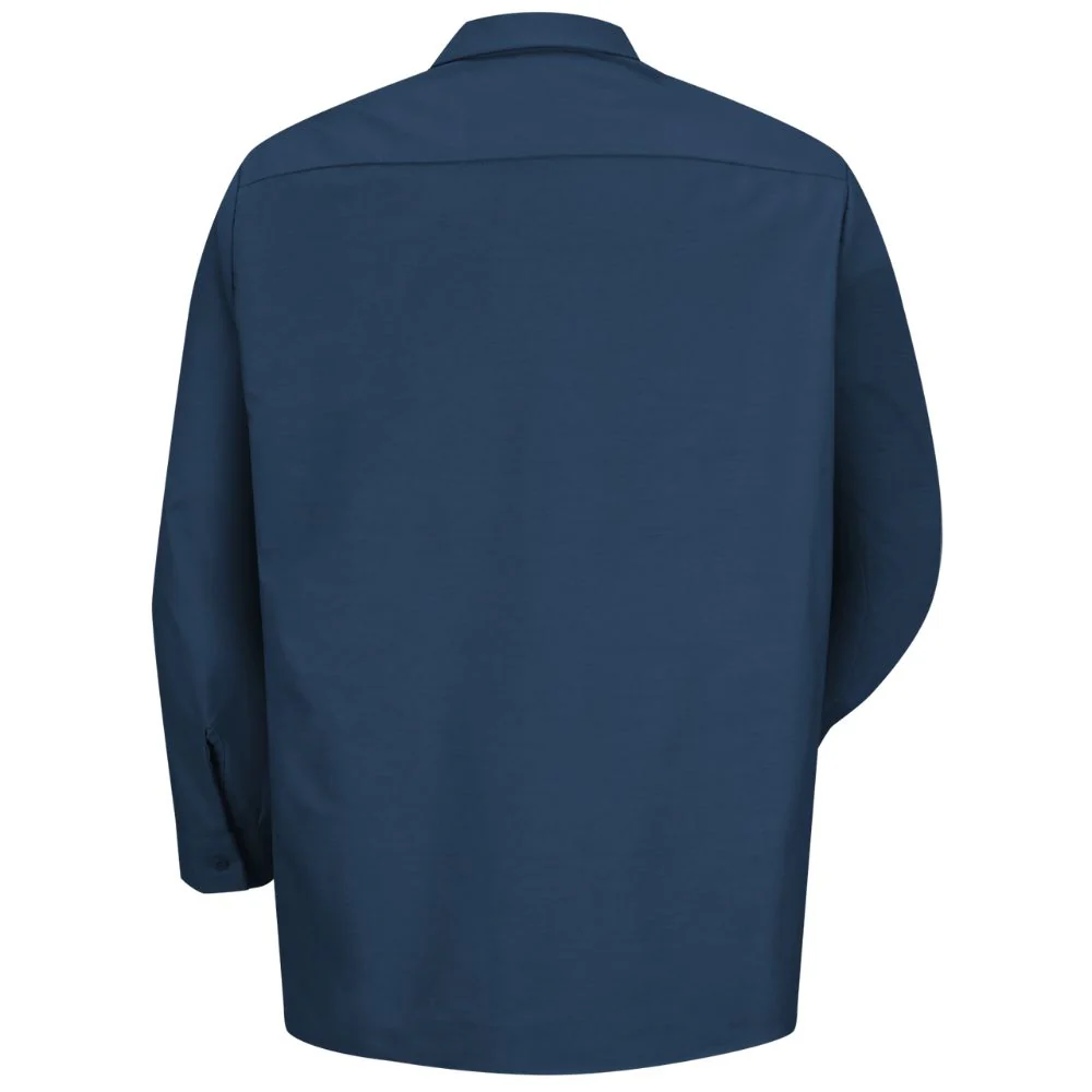 Chemise de travail industrielle à manches longues pour hommes Red Kap - Marine - Image 2