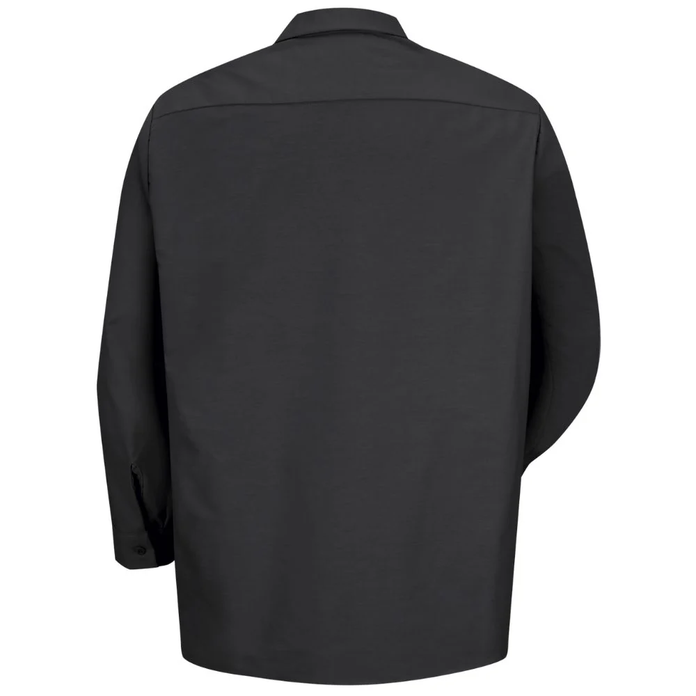 Chemise de travail industrielle à manches longues pour hommes Red Kap - Noir - Image 3