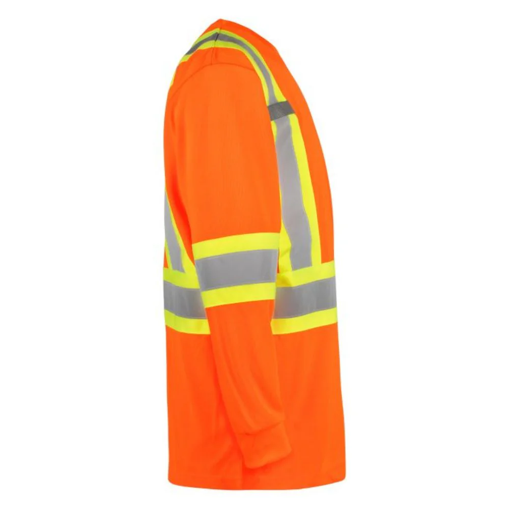 Terra chemise de travail à manches longues haute visibilité 116525OR- Orange - Image 5