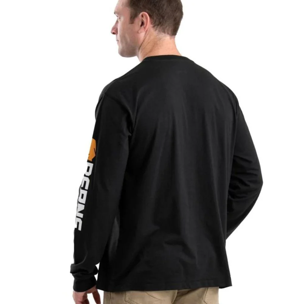 Chemise de travail performante à manches longues Signature Berne pour hommes BSM14 - Noir - Image 2