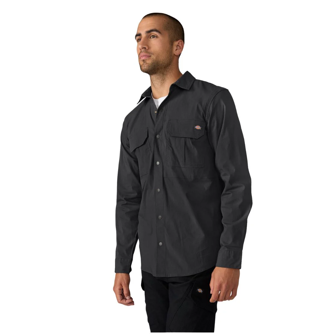 Chemise de travail utilitaire à manches longues Dickies Tradebuilt pour homme A879P - Noir - Image 3