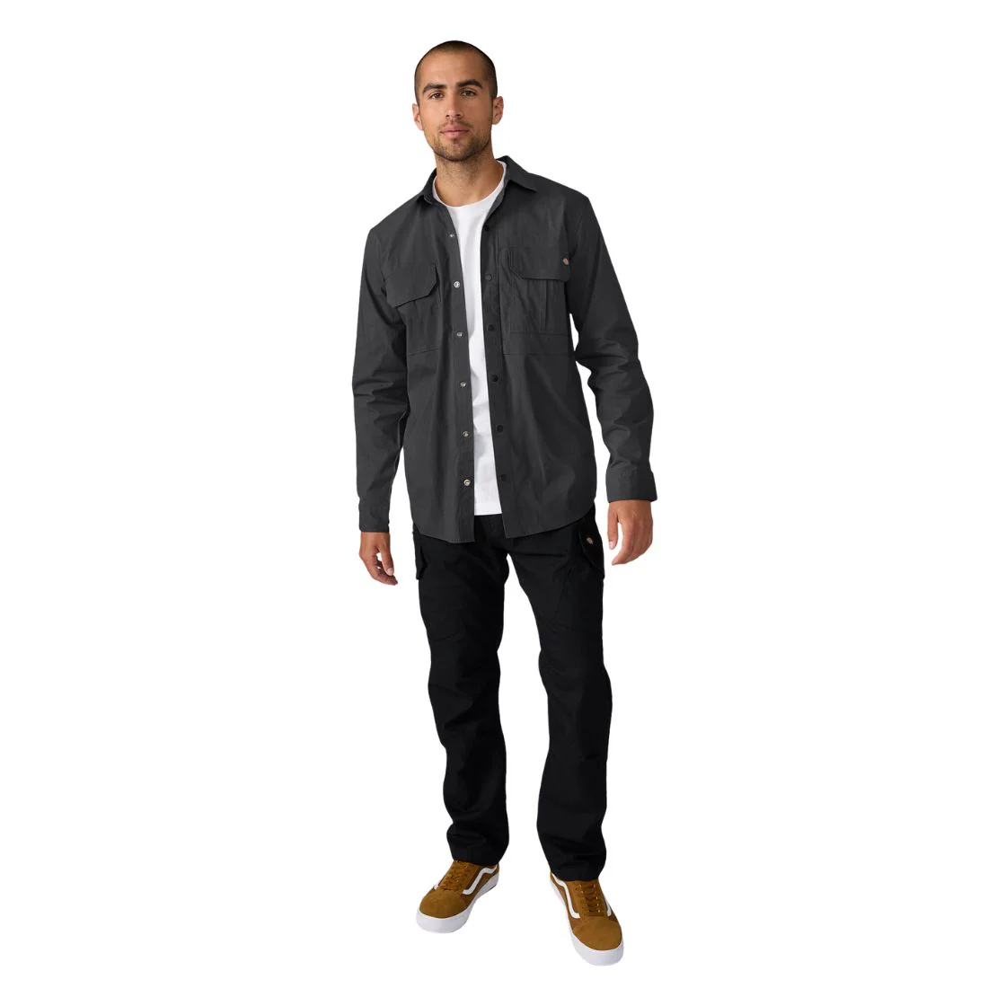 Chemise de travail utilitaire à manches longues Dickies Tradebuilt pour homme A879P - Noir - Image 4