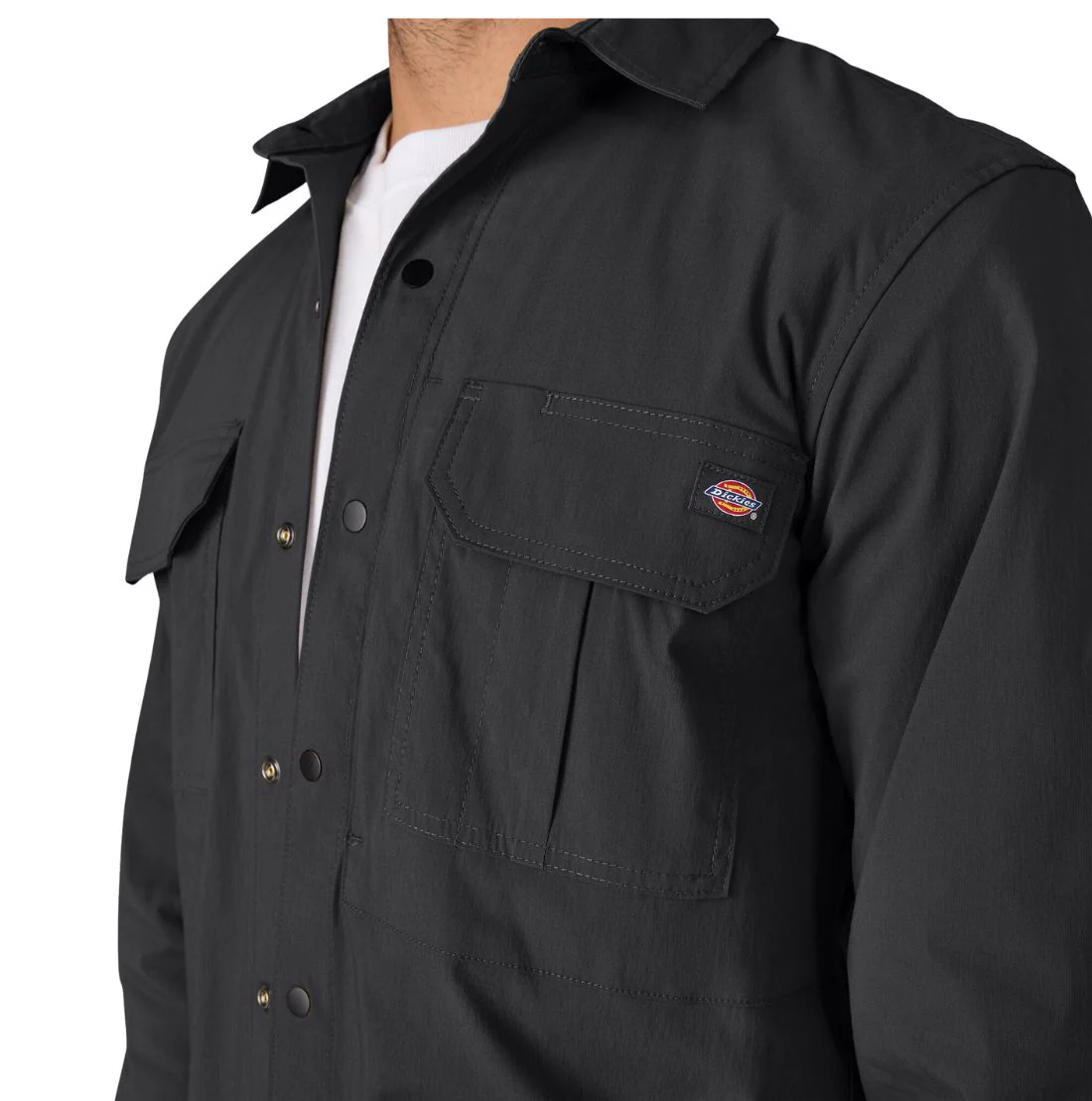Chemise de travail utilitaire à manches longues Dickies Tradebuilt pour homme A879P - Noir - Image 5