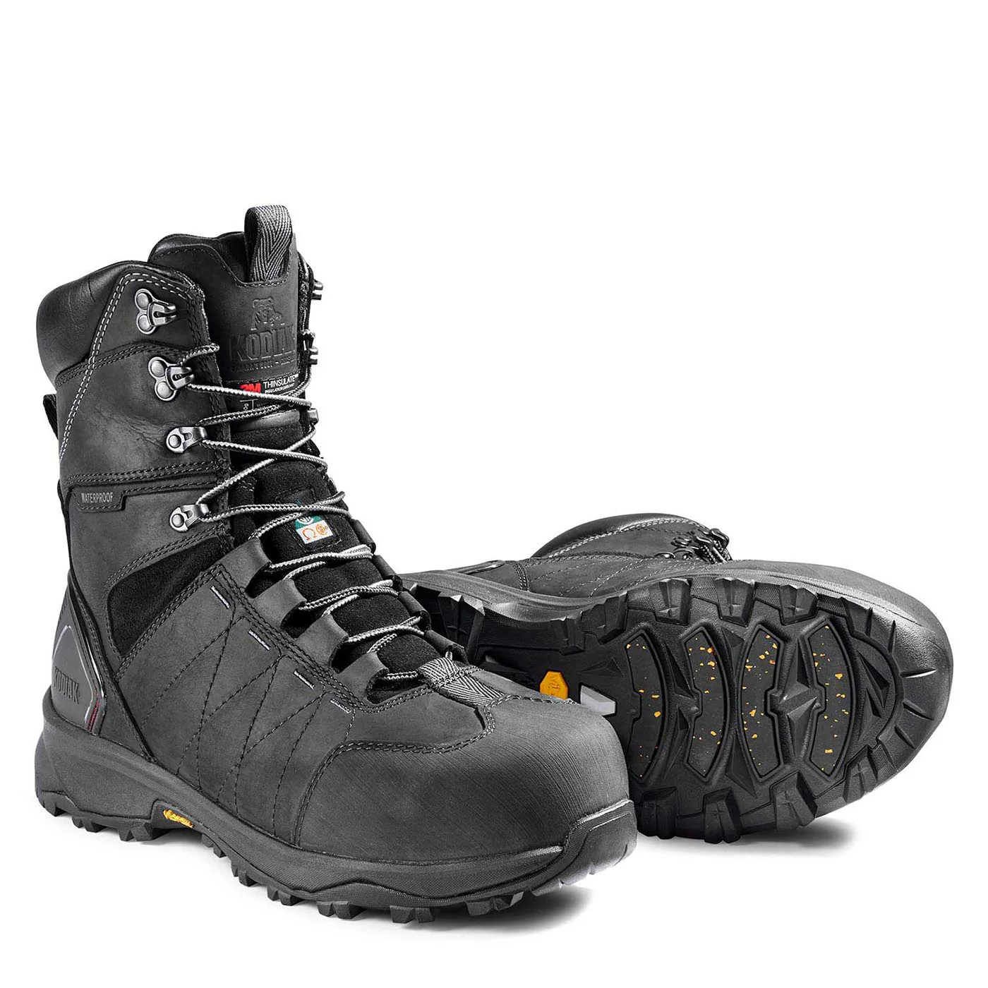Botte de sécurité de travail Ice Conqueror Kodiak 8po pour hommes, à embout composite KD0A4TGDBLK- Noir - Image 4