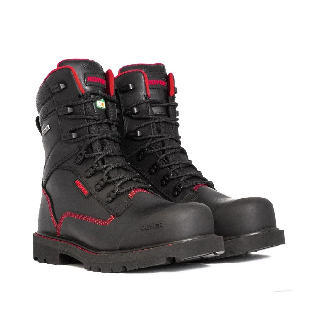 Royer Revolt 8" Botte de sécurité imperméable à bout composite pour hommes avec Vibram - Noir 8900RT - Image 3