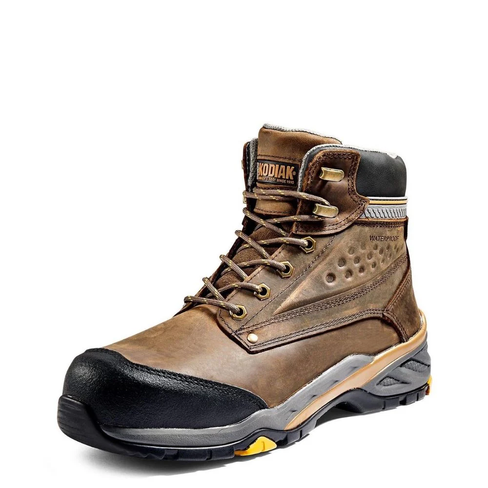 Botte de sécurité de travail Crusade Kodiak 6po pour hommes, à embout composite - Brun - Image 4