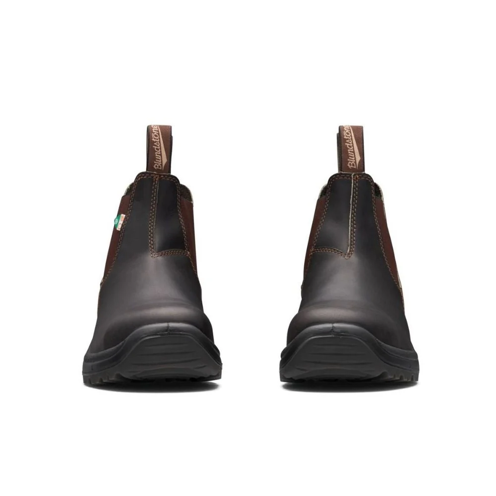 Botte de travail et de sécurité Blundstone 162 unisexe à enfiler avec cap d'acier - brun - Image 5