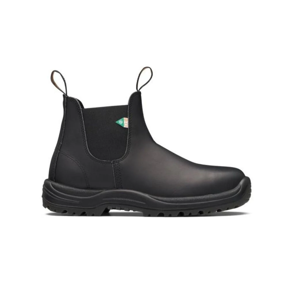Botte de travail et de sécurité Blundstone 163 unisexe à enfiler avec cap d'acier - noir - Image 2