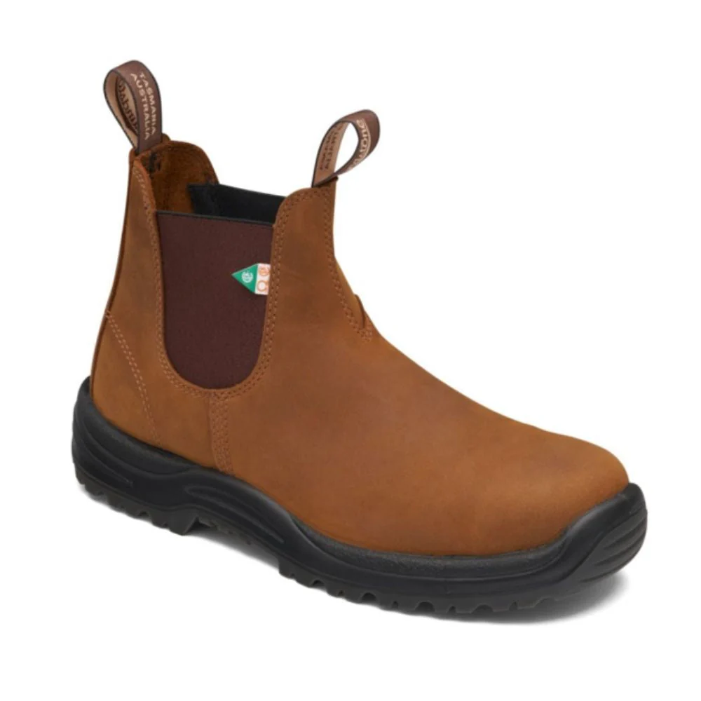 Botte de travail et de sécurité enfiler Blundstone 164 unisexe à cap d'acier - Crazy Horse - Image 2