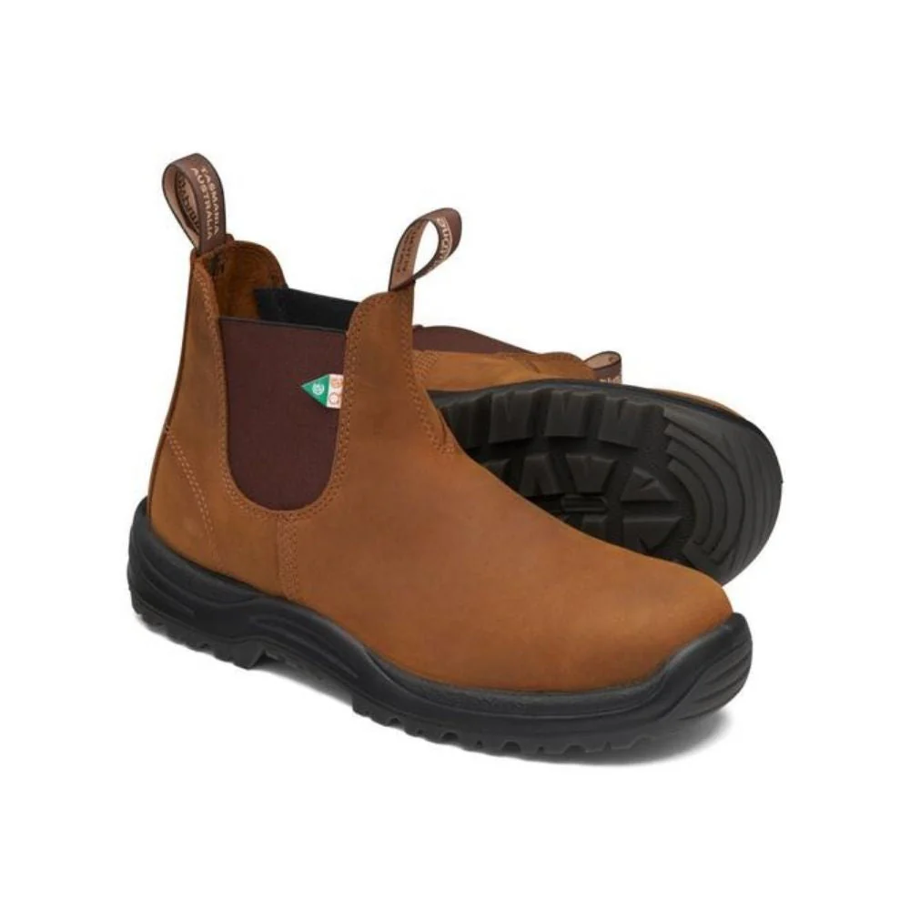 Botte de travail et de sécurité enfiler Blundstone 164 unisexe à cap d'acier - Crazy Horse - Image 5