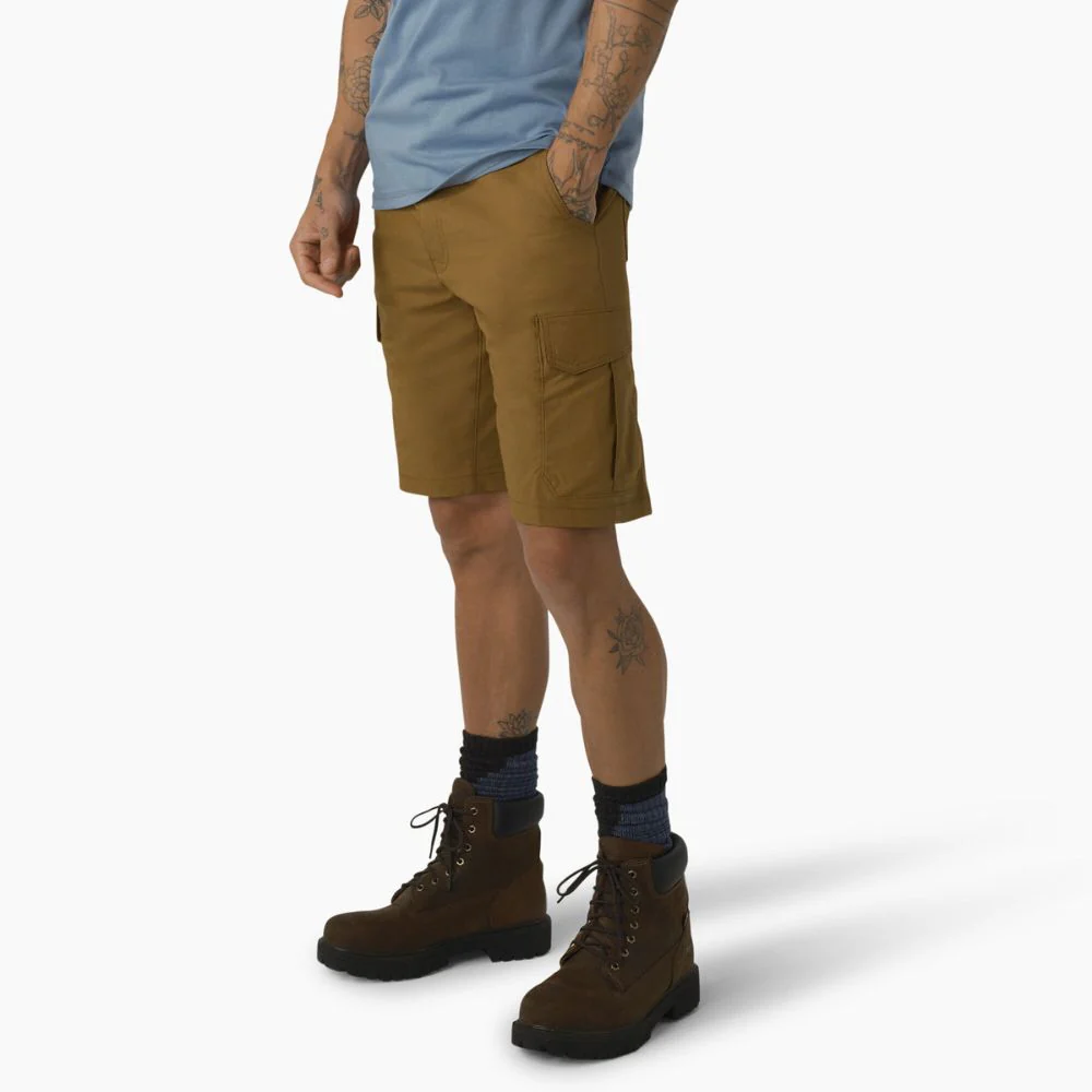 Dickies SR607 Short cargo de travail FLEX Cooling Performance 11" pour hommes - Canard Brun - Image 4