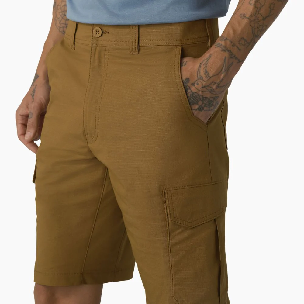 Dickies SR607 Short cargo de travail FLEX Cooling Performance 11" pour hommes - Canard Brun - Image 5