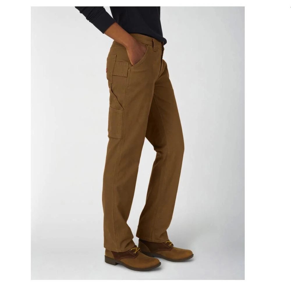 Dickies Stretch Duck Pantalon de travail Carpenter pour femmes FD2700 - Brun - Image 3