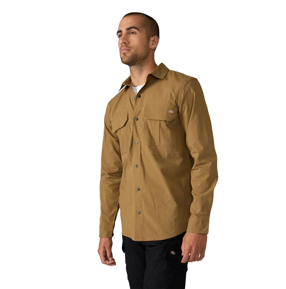 Chemise de travail utilitaire à manches longues Dickies Tradebuilt pour homme A879P - Brun - Image 3