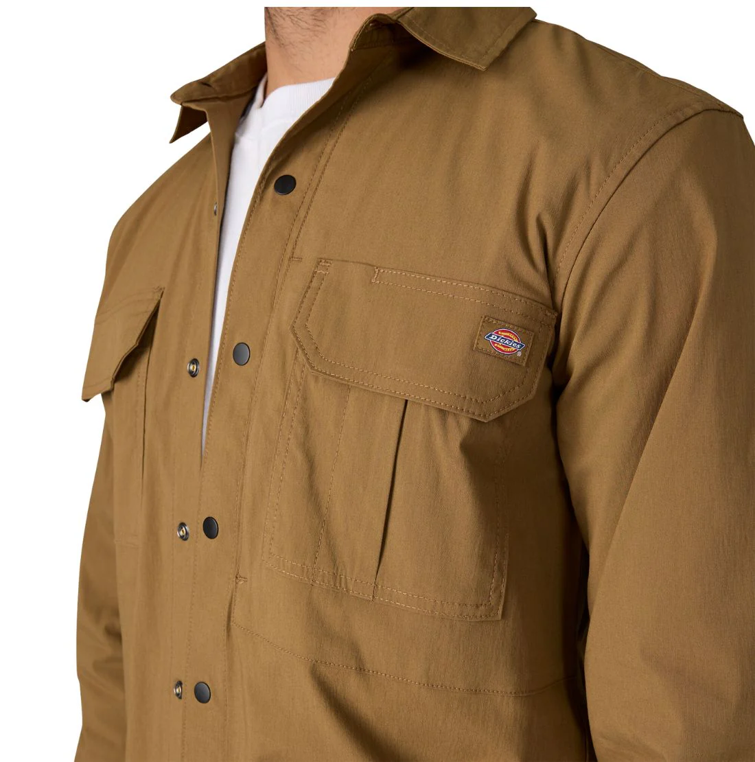 Chemise de travail utilitaire à manches longues Dickies Tradebuilt pour homme A879P - Brun - Image 4