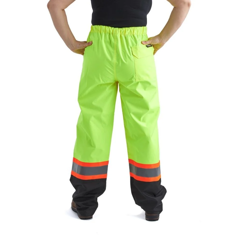 Ensemble de pluie à haute visibilité Terra pour femmes – jaune - Image 4