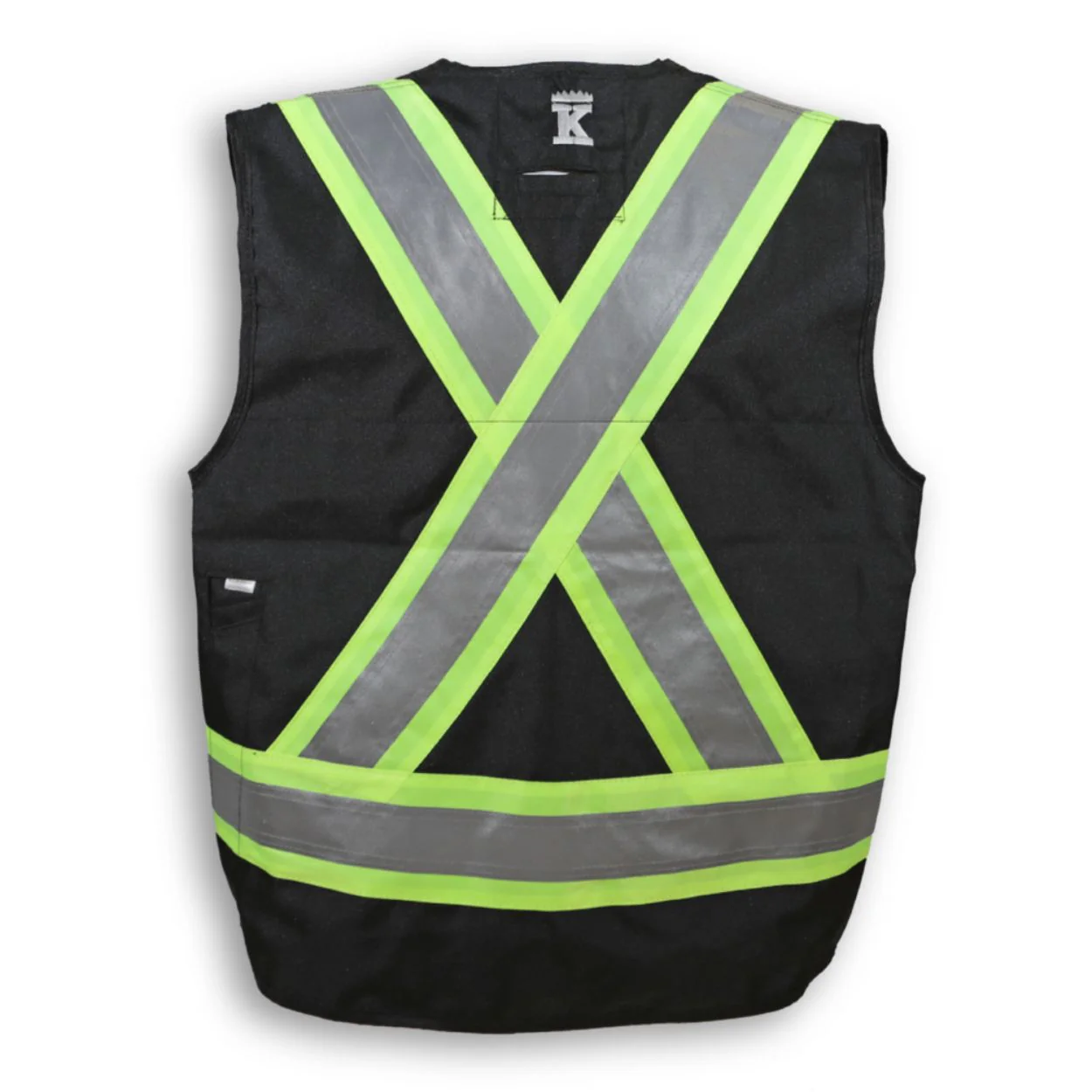 Gilet d'arpenteur haute visibilité Big K - Noir BK402BK - Image 2