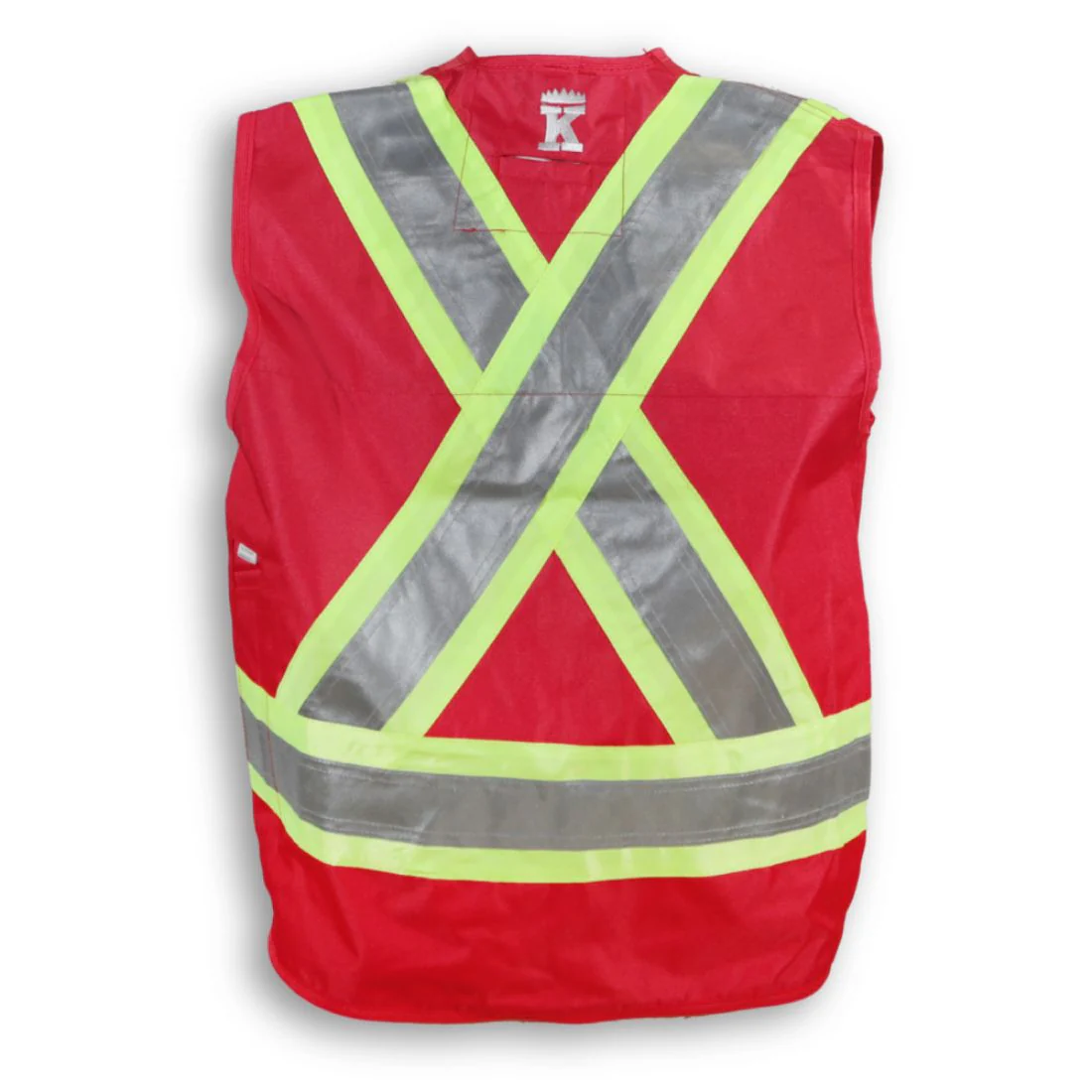Gilet d'arpenteur haute visibilité Big K - Rouge BK402RD - Image 2