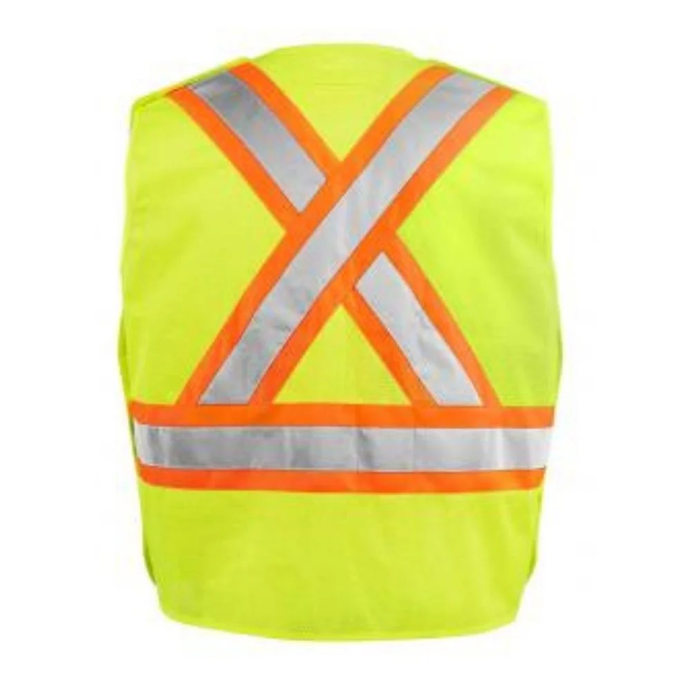 Gilet Terra Hi-Vis avec fermeture éclair sur le devant - Jaune 116585YL - Image 2