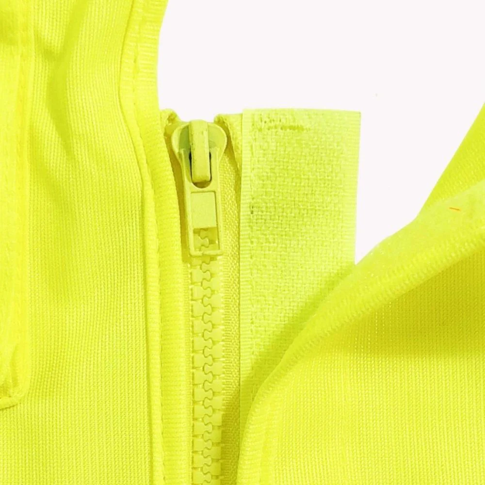 Gilet Terra Hi-Vis avec fermeture éclair sur le devant - Jaune 116585YL - Image 3