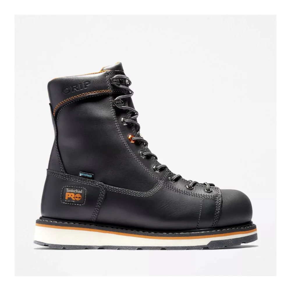 Botte de sécurité Gridworks Timberland PRO de 8po pour hommes, à cap d'acier A12EO - NOIR - Image 2