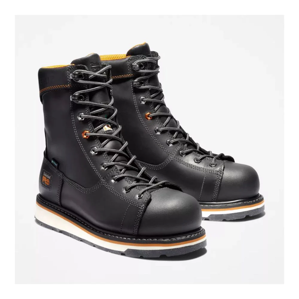 Botte de sécurité Gridworks Timberland PRO de 8po pour hommes, à cap d'acier A12EO - NOIR - Image 4