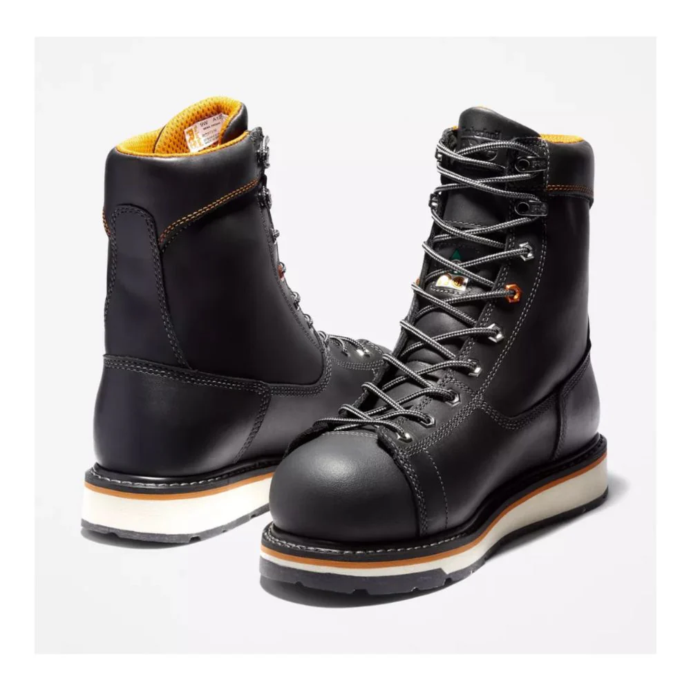 Botte de sécurité Gridworks Timberland PRO de 8po pour hommes, à cap d'acier A12EO - NOIR - Image 5
