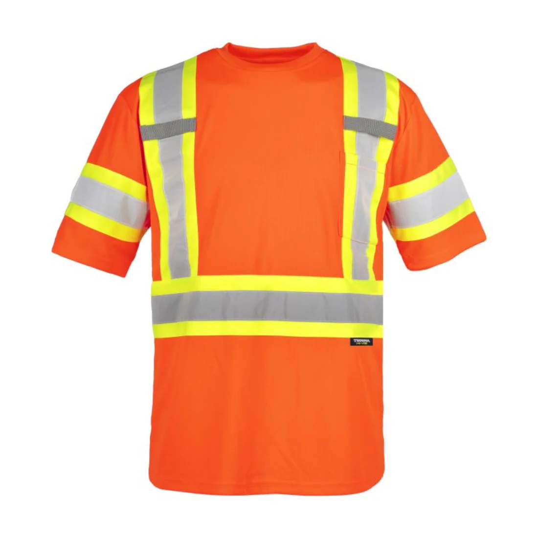 T-Shirt de Travail à Manche Courte Terra Hi-Vis - Orange 116524 - Image 3