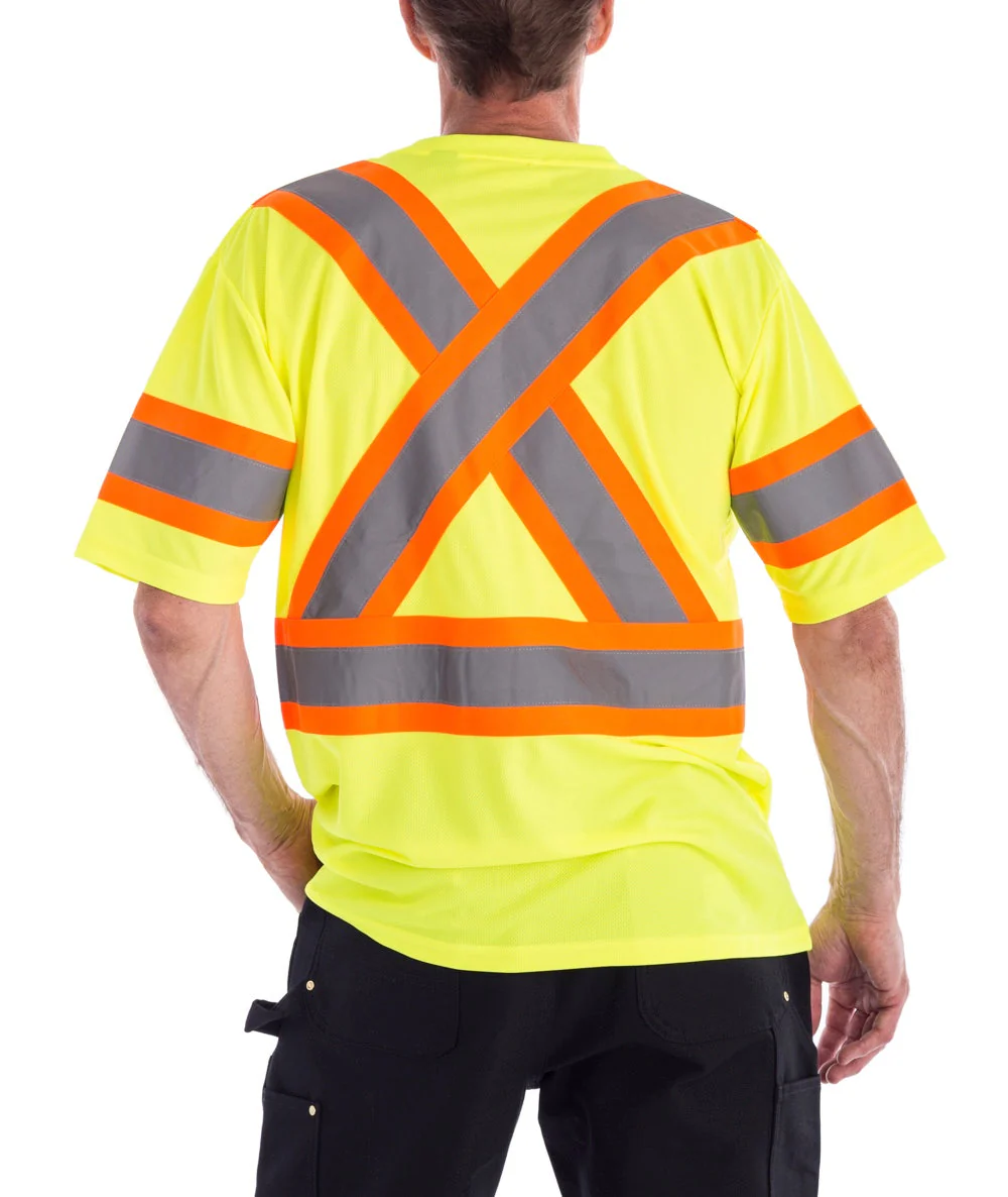 T-shirt à haute visibilité, à manches courtes 116524 - jaune - Image 2