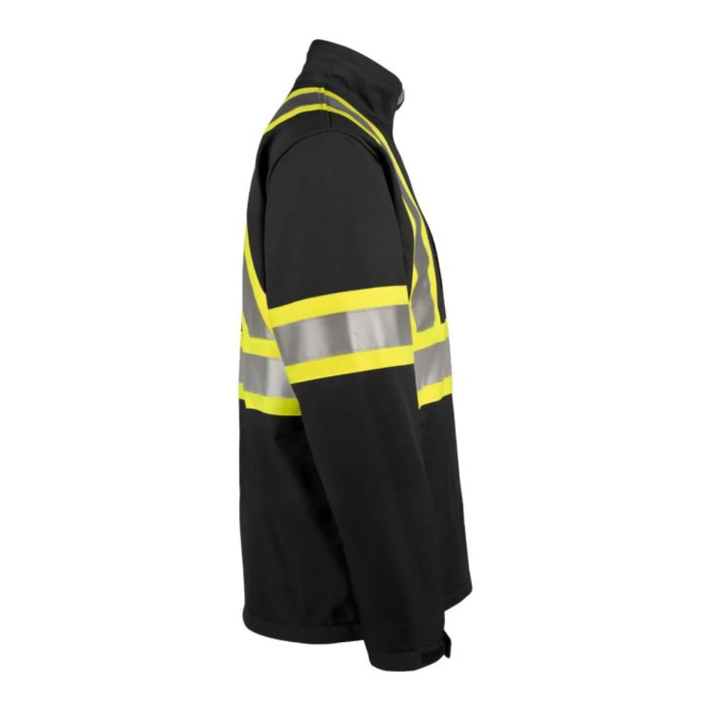 Veste de travail coquille souple à haute visibilité 116516BK - Noir - Image 5