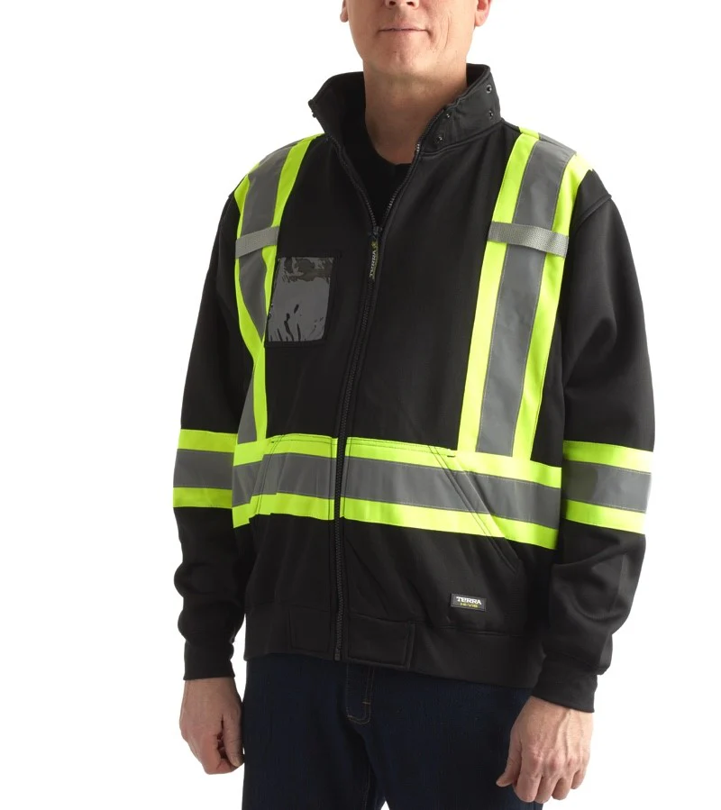 Terra veste de travail en polaire polyester haute visibilité 116506BK - Noir - Image 3