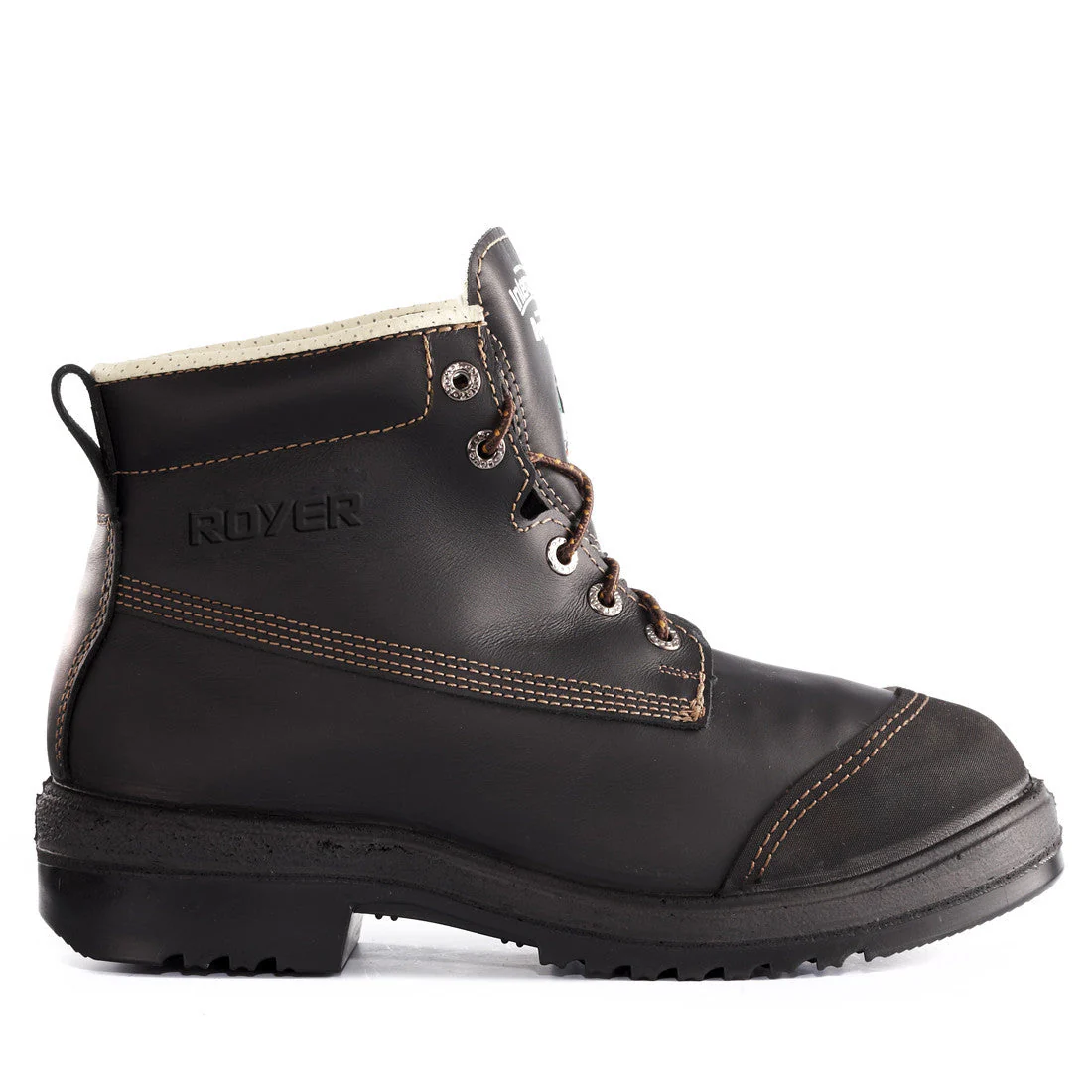 Royer 2251xpj Botte de travail unisexe à embout d'acier métatarsien interne de 6 po - Noir - Image 2