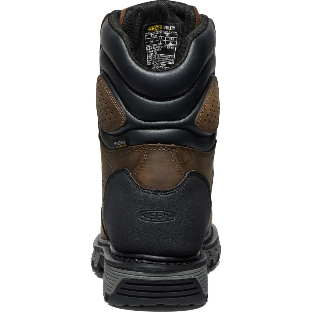 Keen Camden Botte de travail imperméable à bout composite de 8 po pour hommes 1027678 - Brun - Image 7