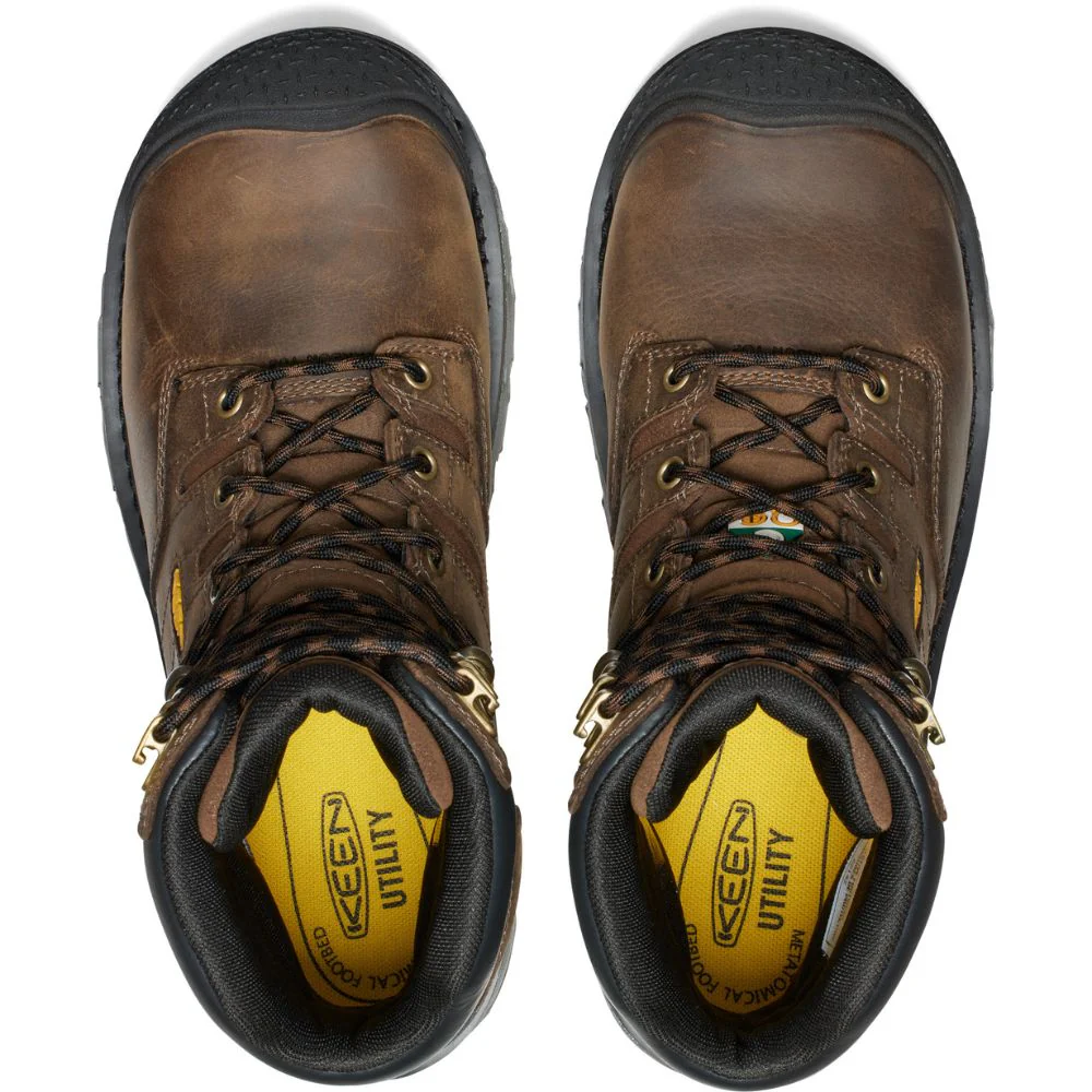 Keen Camden Botte de travail imperméable à bout composite de 8 po pour hommes 1027678 - Brun - Image 9