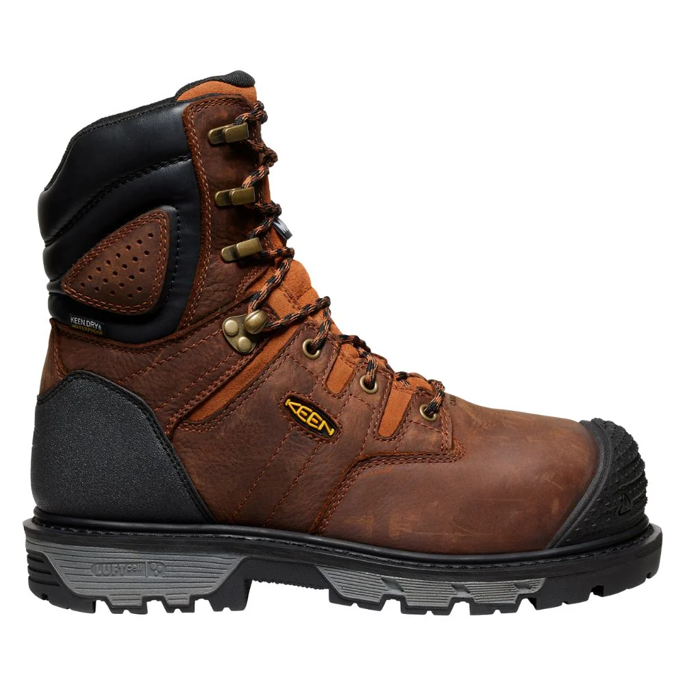 Keen Camden Botte de travail imperméable à embout composite de 8 po pour hommes avec MET Guard 1027693 - Brun - Image 11