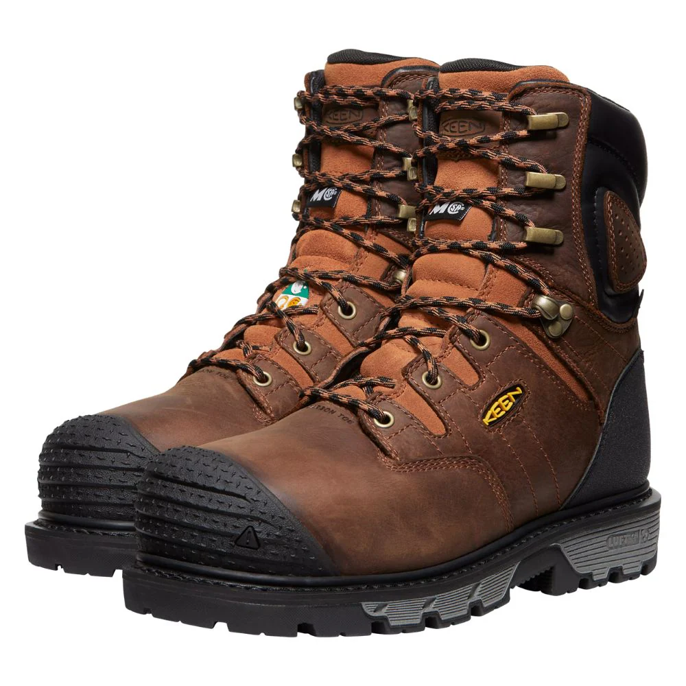 Keen Camden Botte de travail imperméable à embout composite de 8 po pour hommes avec MET Guard 1027693 - Brun - Image 4
