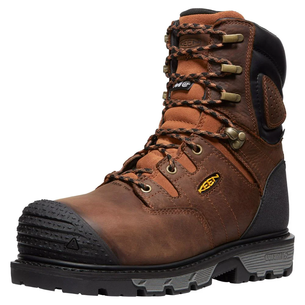 Keen Camden Botte de travail imperméable à embout composite de 8 po pour hommes avec MET Guard 1027693 - Brun - Image 5