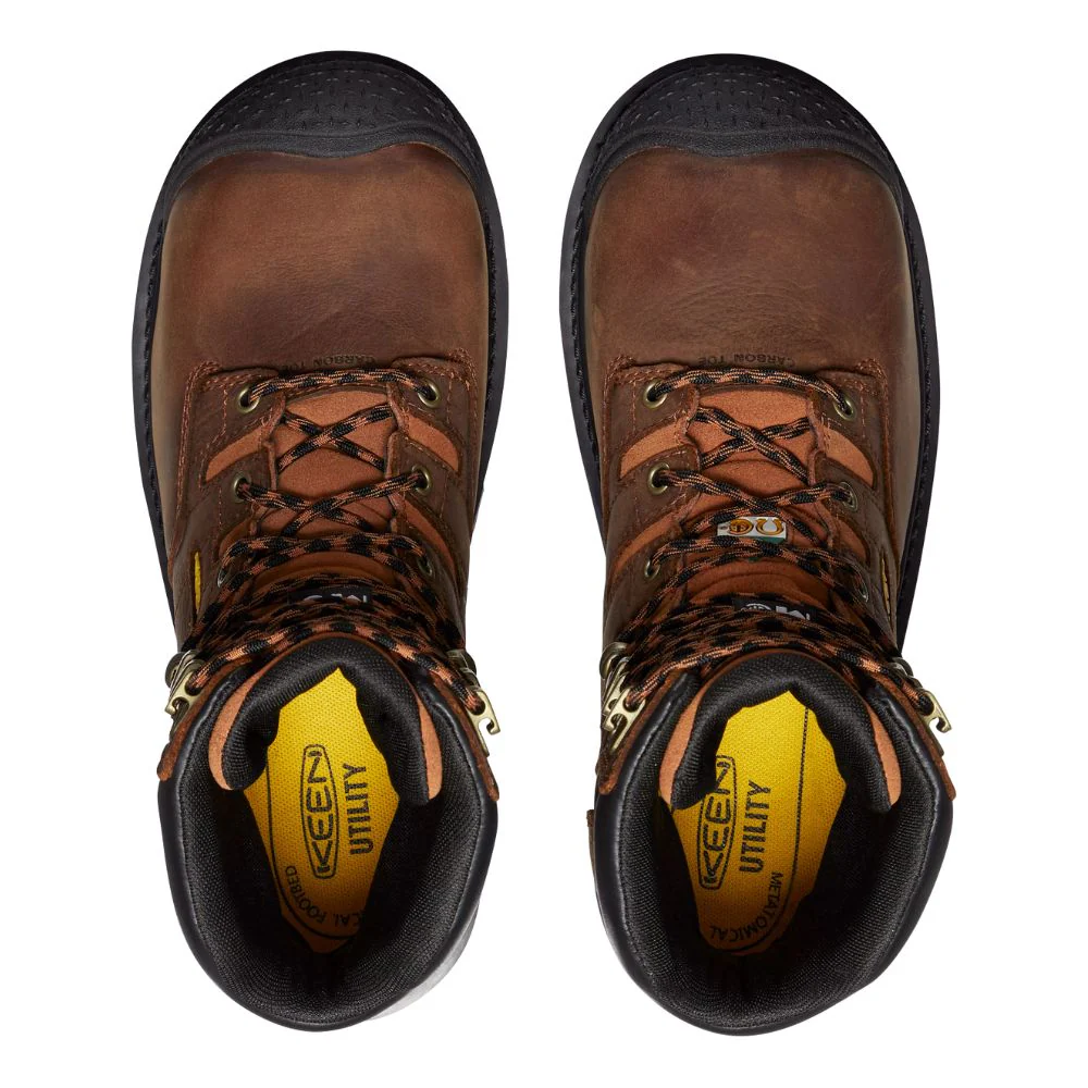 Keen Camden Botte de travail imperméable à embout composite de 8 po pour hommes avec MET Guard 1027693 - Brun - Image 7