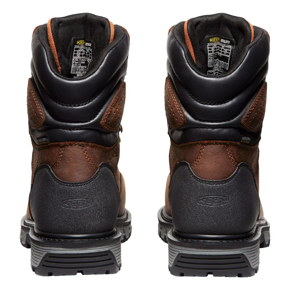 Keen Camden Botte de travail imperméable à embout composite de 8 po pour hommes avec MET Guard 1027693 - Brun - Image 8