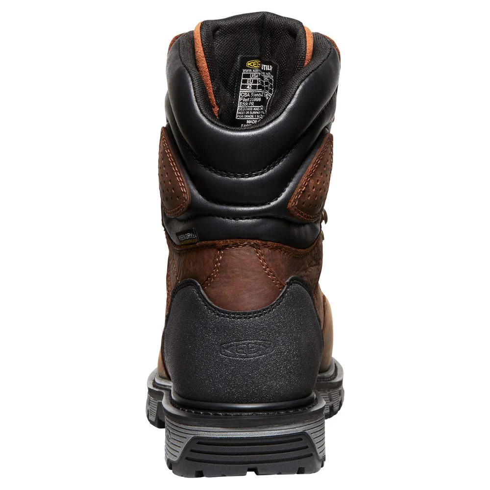 Keen Camden Botte de travail imperméable à embout composite de 8 po pour hommes avec MET Guard 1027693 - Brun - Image 9