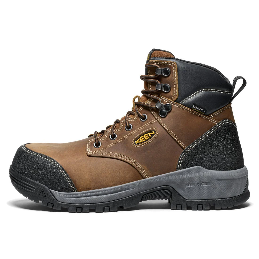 Keen Evanston Botte de travail imperméable à bout composite de 6 po pour hommes - 1029855 Brun - Image 4