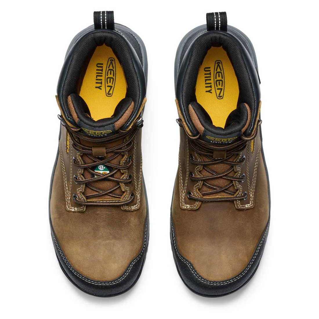 Keen Evanston Botte de travail imperméable à bout composite de 6 po pour hommes - 1029855 Brun - Image 7