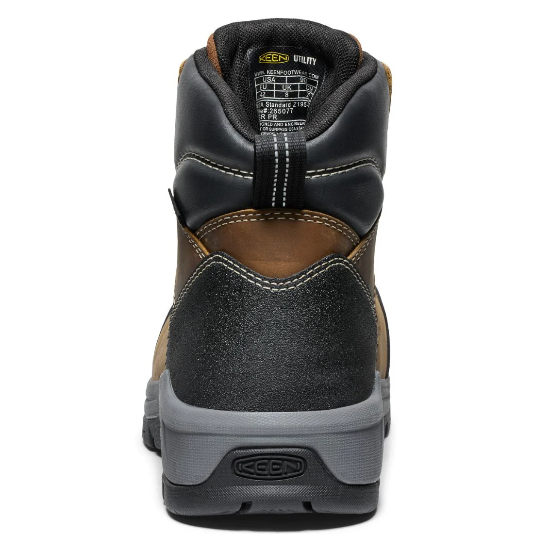 Keen Evanston Botte de travail imperméable à bout composite de 6 po pour hommes - 1029855 Brun - Image 8