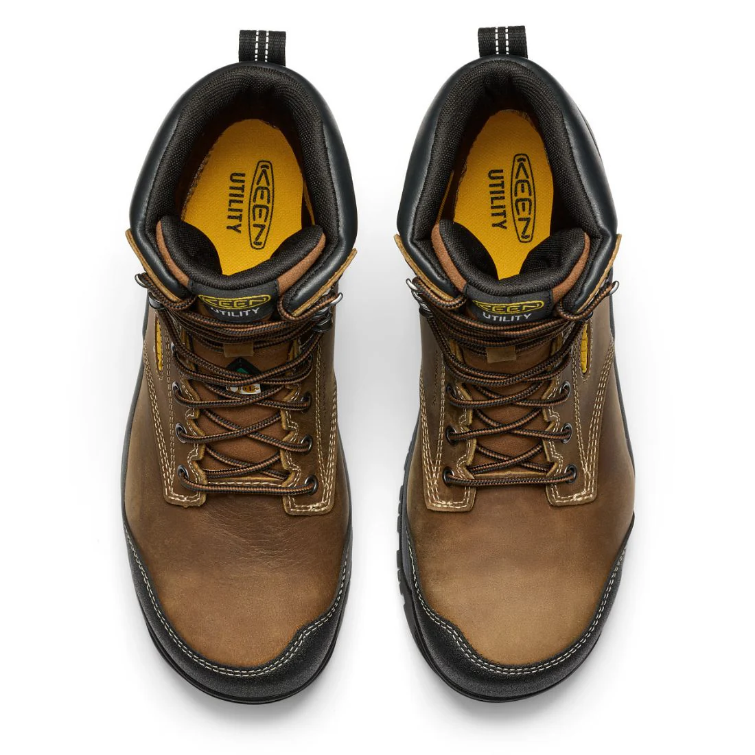 Keen Evanston Botte de travail imperméable à bout composite de 8 po pour hommes - 1029670 Brun - Image 8