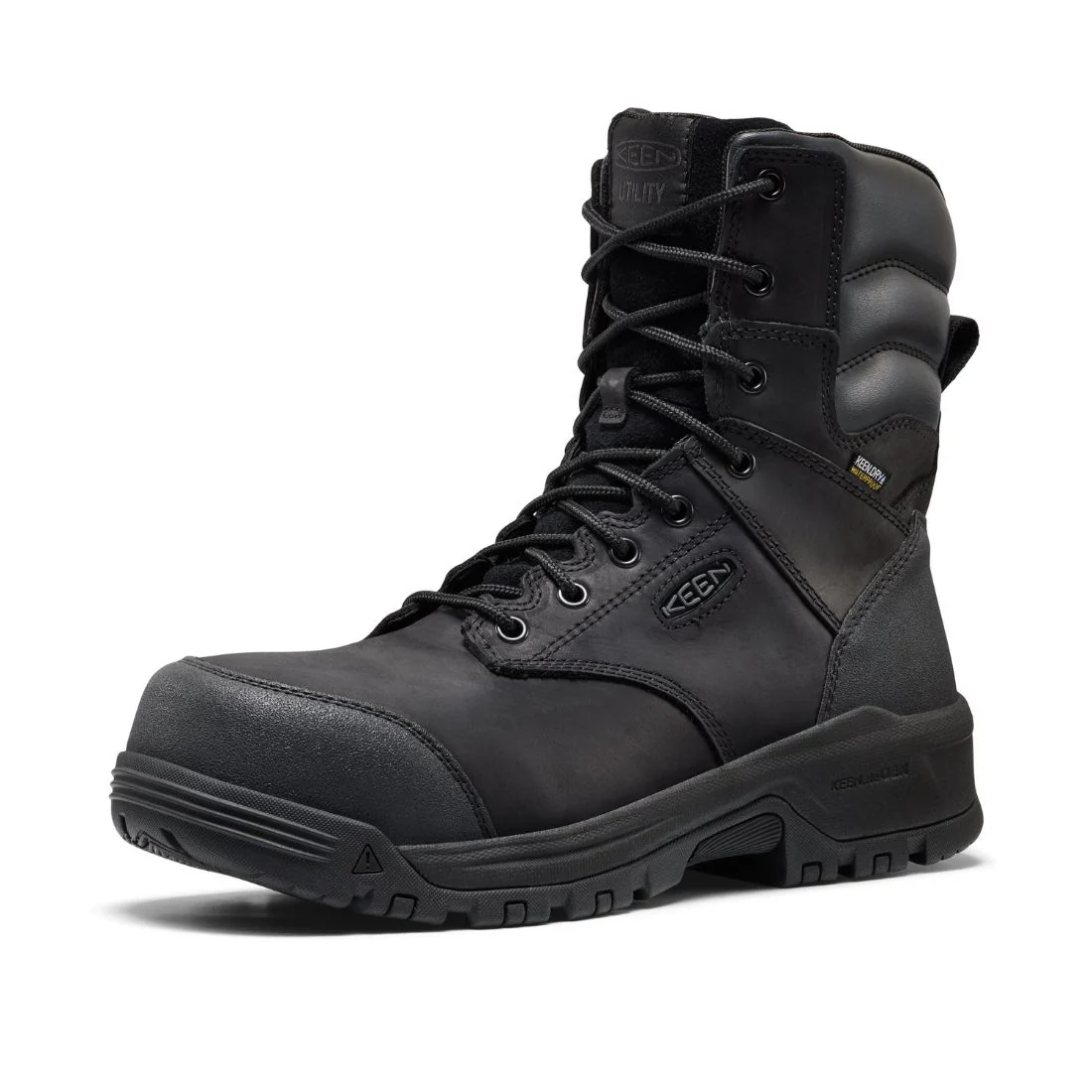Keen Evanston Botte de travail imperméable à bout composite de 8 po pour hommes - 1032281 Noir - Image 3