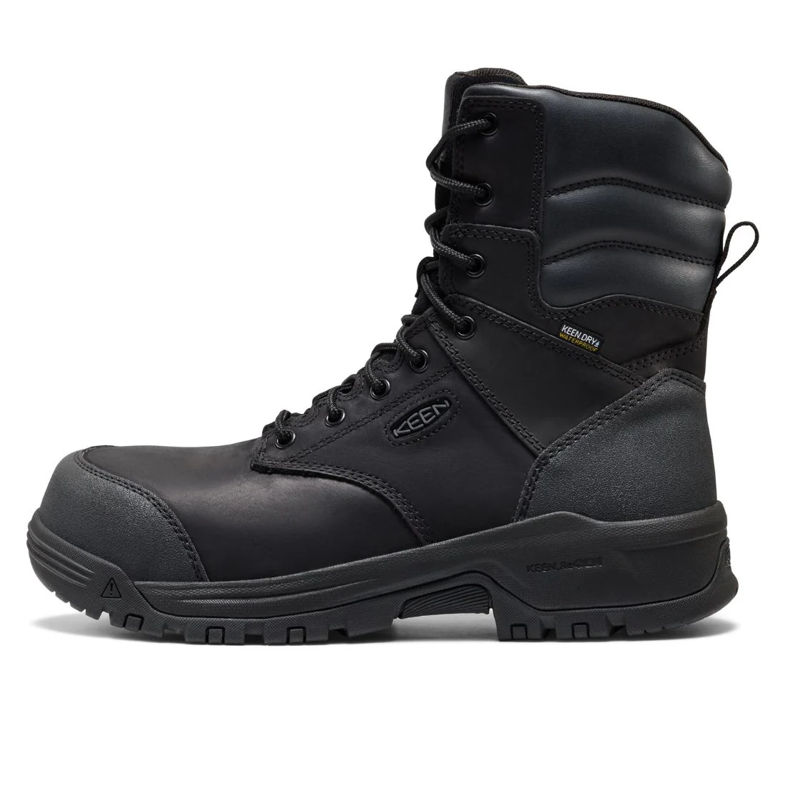 Keen Evanston Botte de travail imperméable à bout composite de 8 po pour hommes - 1032281 Noir - Image 4